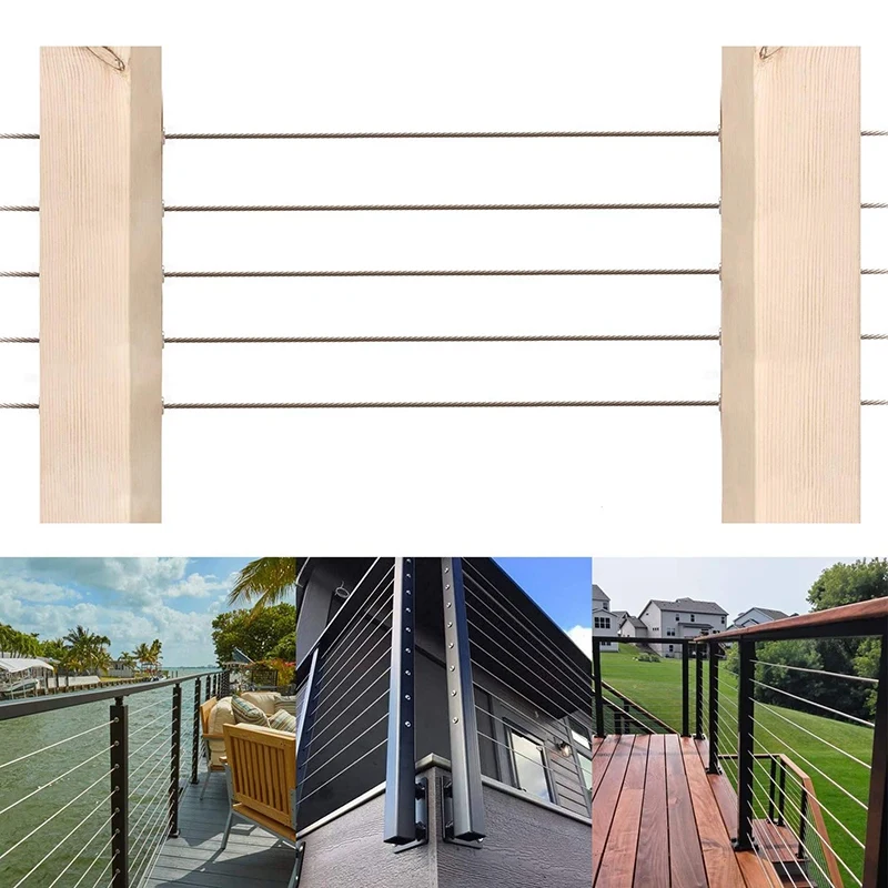 50Pcs 316 Stainless Steel Protector Sleeves for 1/4Inch Cable Railing, for Wood Posts, Straight Wood Post Protector
50Pcs 316 Stainless Steel Protector Sleeves for 1/4Inch Cable Railing, for Wood Posts, Straight Wood Post Protector