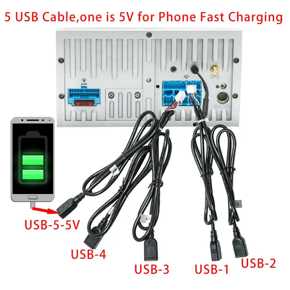 Octa Core 4G+64G Android 9.0 5 USB Port Car DVD for FIAT DOBLO 2015 2016 Radio GPS Multimedia DSP |