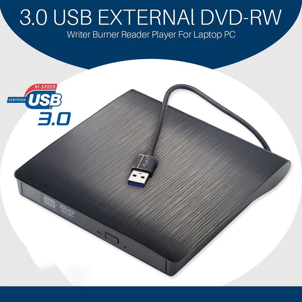 Портативный оптический привод USB 3 0 DVD-ROM для компьютера внешний тонкий CD-Дисковый
