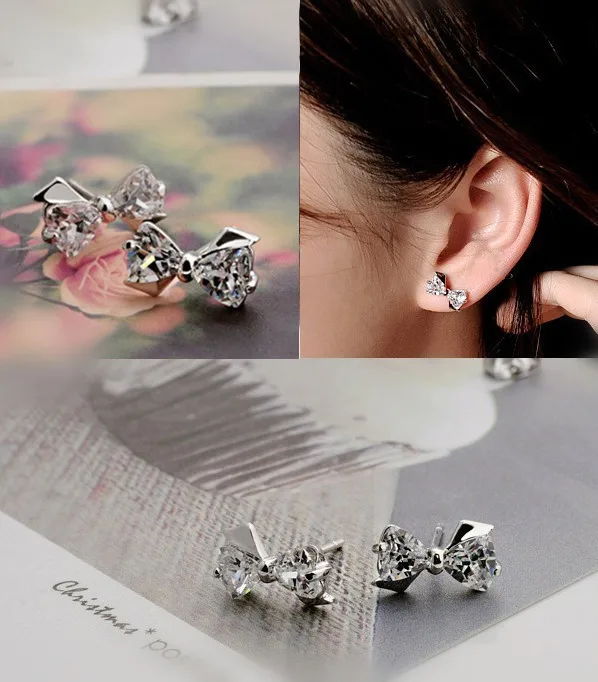 ModaOne Sweet Fashion 925 Sterling Silver Bow-knot Zircon Earrings For Women Girl Brincos
ModaOne Sweet Fashion 925 Sterling Silver Bow-knot Zircon Earrings For Women Girl Brincos