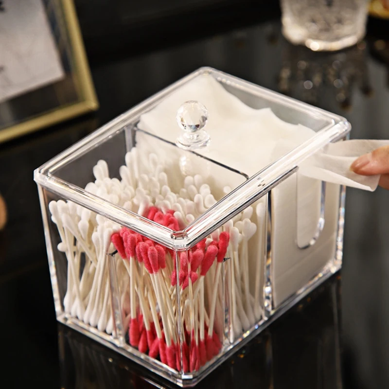 Cosmetic Storage Box Makeup Organizer Cotton Swab Storage Cotton Pads Holder Clear Lipstick Storage Plastic Box
Cosmetic Storage Box Makeup Organizer Cotton Swab Storage Cotton Pads Holder Clear Lipstick Storage Plastic Box
