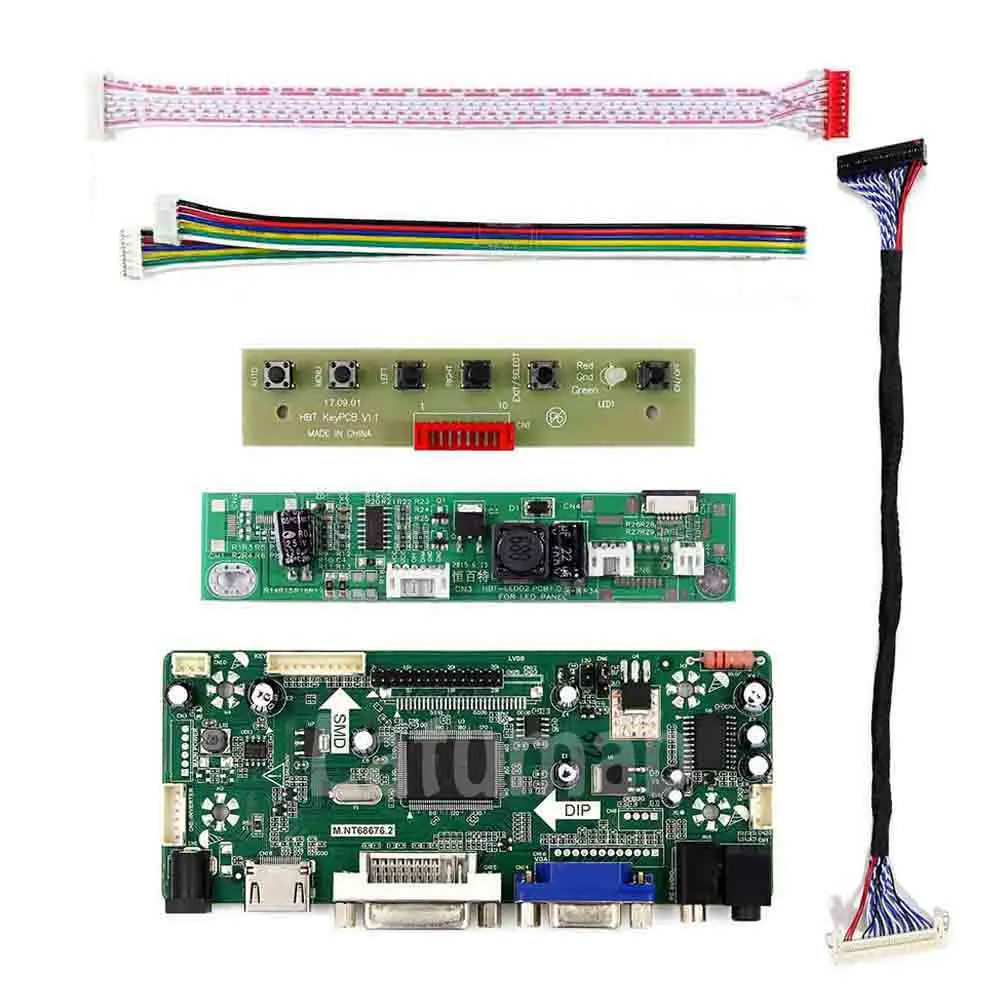 Плата контроллера Latumab для LM200WD3 TLC9 / LM200WD3 TLC7 ЖК светодиодный дисплей 1600x900 30Pin DVI + VGA + HDMI-совместимая плата драйвера
Плата контроллера Latumab для LM200WD3 TLC9 / LM200WD3 TLC7 ЖК светодиодный дисплей 1600x900 30Pin DVI + VGA + HDMI-совместимая плата драйвера
