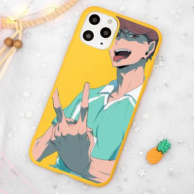 Anime Haikyuu Oikawa funda Phone Case Candy Color Yellow for iPhone 11 12 pro XS MAX 8 7 6 6S Plus X 5S SE 2020 XR
Anime Haikyuu Oikawa funda Phone Case Candy Color Yellow for iPhone 11 12 pro XS MAX 8 7 6 6S Plus X 5S SE 2020 XR