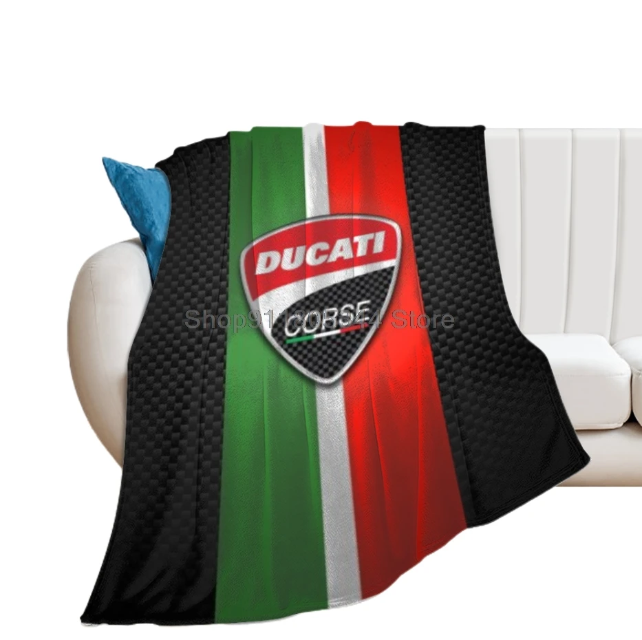 Плед с логотипом ducati пушистое теплое одеяло для зимнего постельного белья мягкое