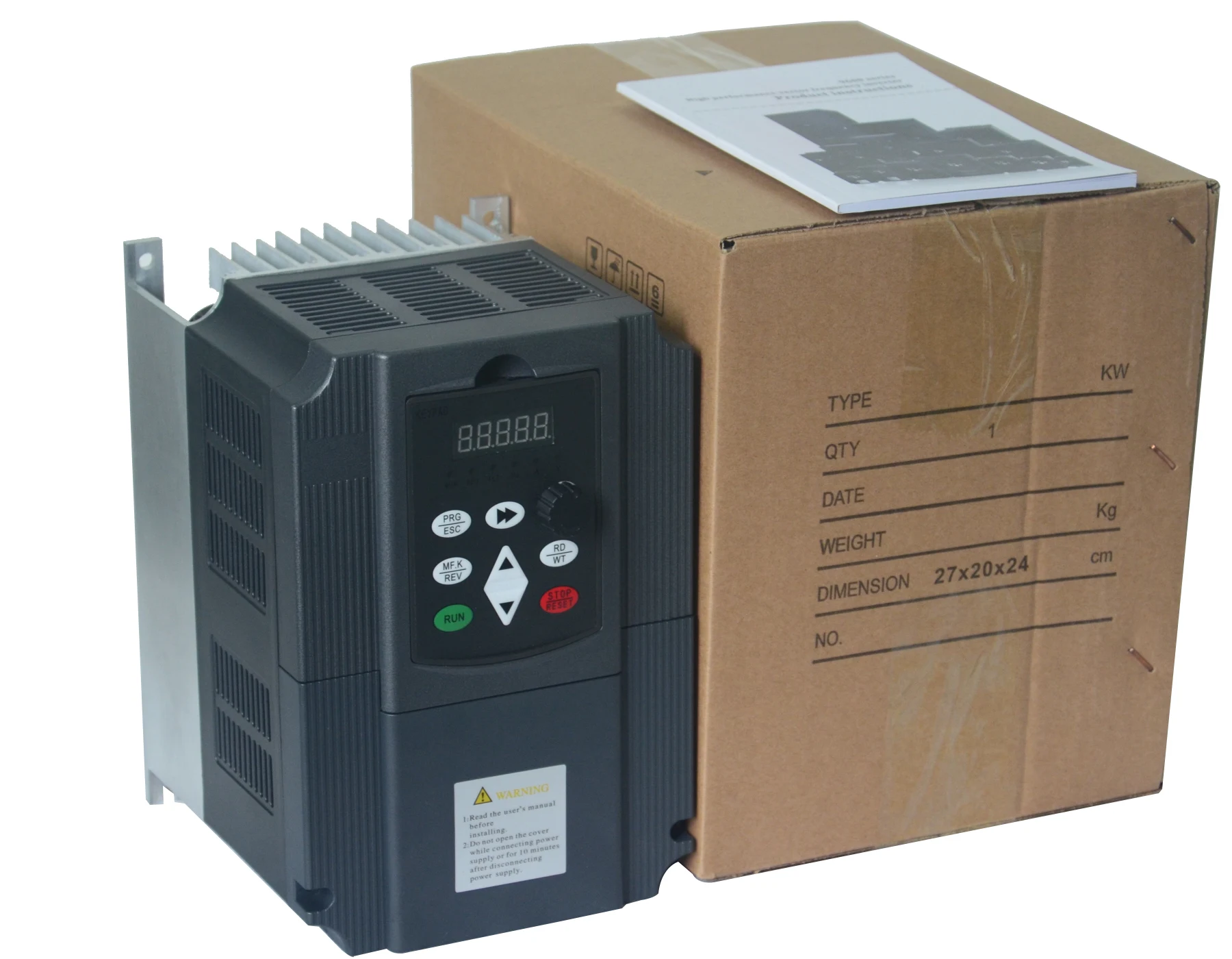 Inverter 5.5KW 220 into 380 out single phase 220V household electric input Three-phase 380V output
Inverter 5.5KW 220 into 380 out single phase 220V household electric input Three-phase 380V output