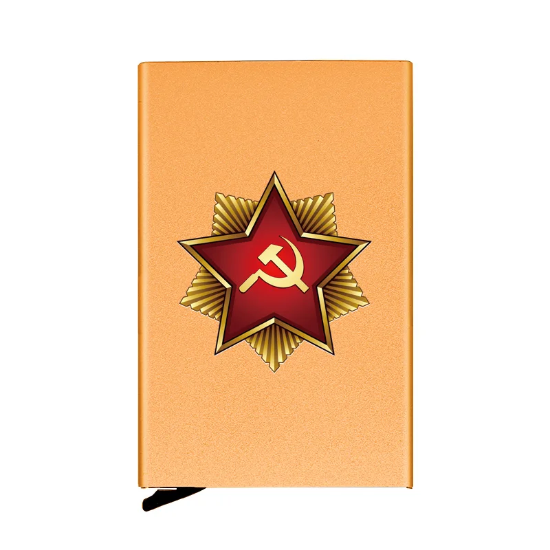 Metal Case Soviet Union Communism Printing Credit Card Holder Men Slim Anti Protect Travel ID Cardholder Women Rfid Wallet
Metal Case Soviet Union Communism Printing Credit Card Holder Men Slim Anti Protect Travel ID Cardholder Women Rfid Wallet