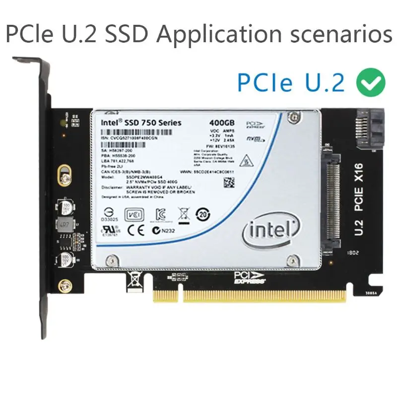 2021 New PCI-E Riser 3.0 4X X16 to U.2 SFF-8639 Adapter NVMe PCIe SSD PCI-e to Card M.2 2.5' SSD to PCI-EX16
2021 New PCI-E Riser 3.0 4X X16 to U.2 SFF-8639 Adapter NVMe PCIe SSD PCI-e to Card M.2 2.5' SSD to PCI-EX16
