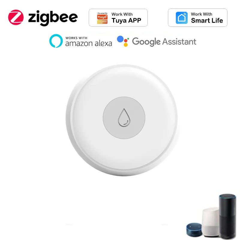 Сигнализация утечки воды Tuya Zigbee, автономный детектор утечки воды, система оповещения об обнаружении, с шлюзом 
Сигнализация утечки воды Tuya Zigbee, автономный детектор утечки воды, система оповещения об обнаружении, с шлюзом