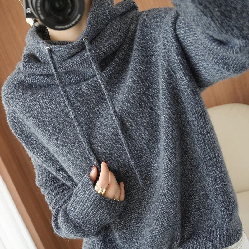 Poncho Sale 2020 Winter New Women's Sweater Hooded Loose Knit Pullover Thick Warm Cashmere Computer Knitted Sleeve Wool Casual
Poncho Sale 2020 Winter New Women's Sweater Hooded Loose Knit Pullover Thick Warm Cashmere Computer Knitted Sleeve Wool Casual