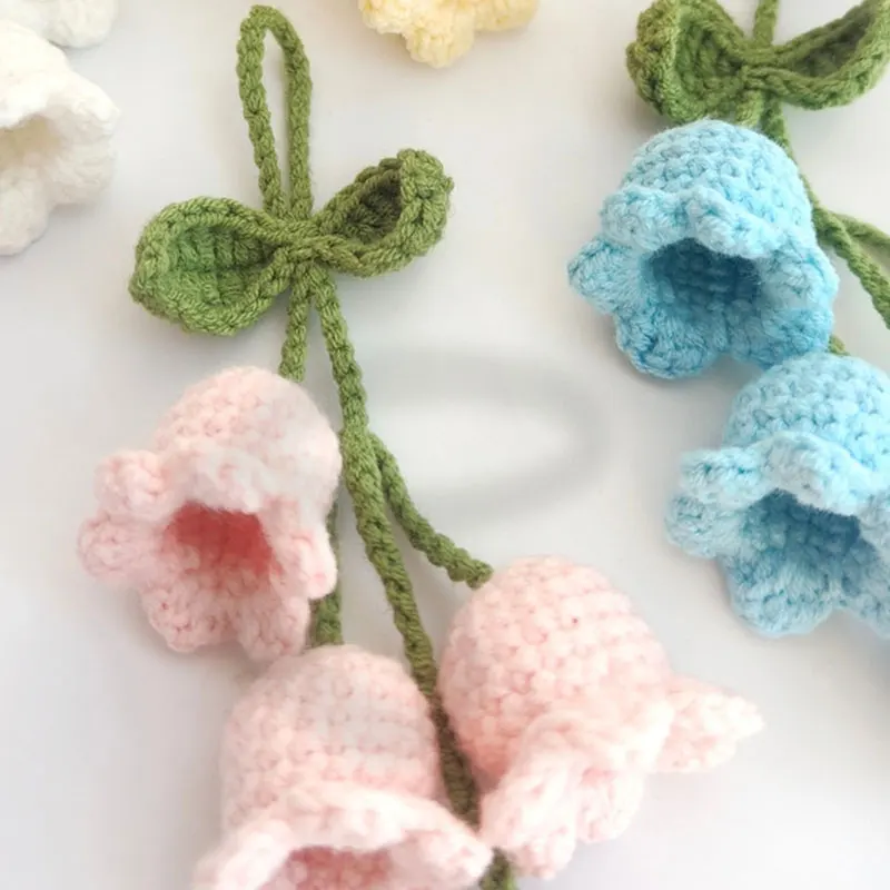 Campanula Keychain Knitted Lovely Flower Pendant Handmade Woolen Keyring For Women Girl Charm Keychains Car Handbag Accessories 
Campanula Keychain Knitted Lovely Flower Pendant Handmade Woolen Keyring For Women Girl Charm Keychains Car Handbag Accessories