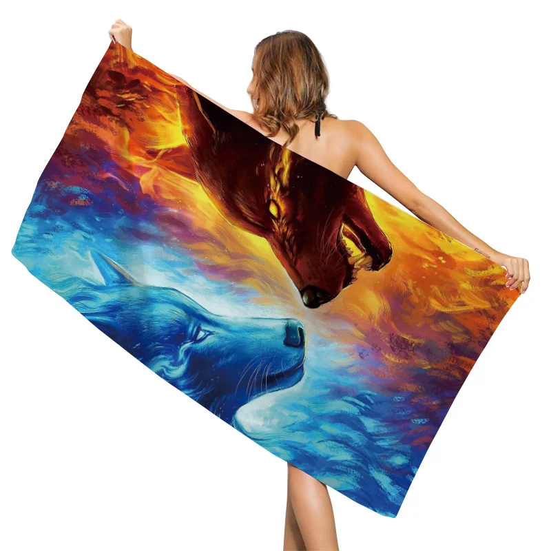Women Men Beach Swimming Towels Tiger Lion Wolf Cartoon Animal Pattern Printing Folded Quick-Dry Soft Bathing Towels 80*160cm
Women Men Beach Swimming Towels Tiger Lion Wolf Cartoon Animal Pattern Printing Folded Quick-Dry Soft Bathing Towels 80*160cm