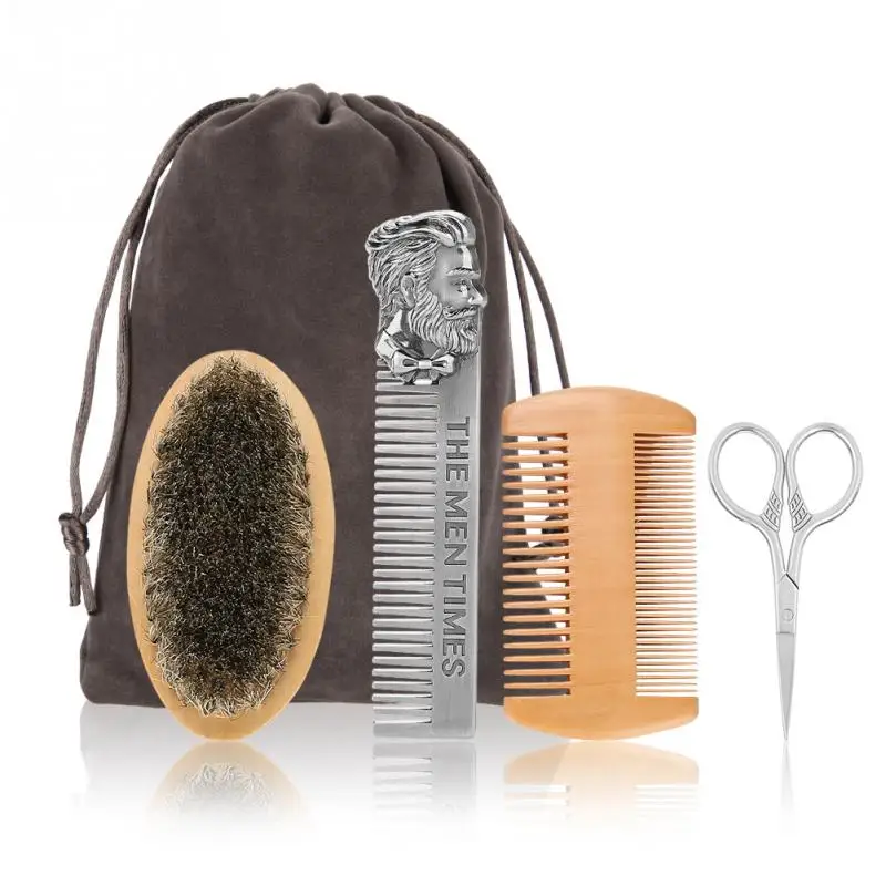 1PC/4Pcs Beard Brush Set Double-sided Styling Comb Scissor Repair Modeling Professional Men's Cleaning Care Kit
1PC/4Pcs Beard Brush Set Double-sided Styling Comb Scissor Repair Modeling Professional Men's Cleaning Care Kit