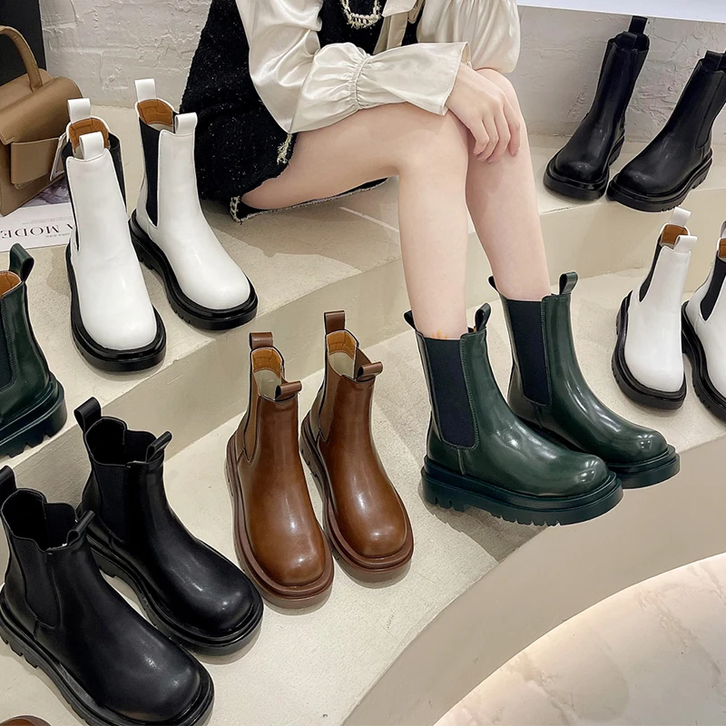 2021 Autumn Combat Chelsea Boots Women Stretch Cloth Booties Gothic Shoes Zipper Platform White Leather Punk Ankle Boots Green
2021 Autumn Combat Chelsea Boots Women Stretch Cloth Booties Gothic Shoes Zipper Platform White Leather Punk Ankle Boots Green