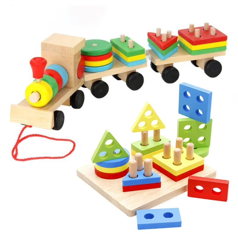 Hot Selling Baby Toys Wood Train Truck Set Geometric Sorting Board Montessori Kids Educational Toy Stacked Puzzle Child Gift ZXH
Hot Selling Baby Toys Wood Train Truck Set Geometric Sorting Board Montessori Kids Educational Toy Stacked Puzzle Child Gift ZXH