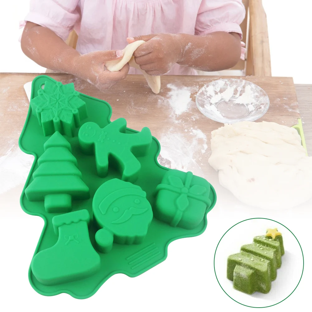Christmas Tree Mold Santa claus Cake Mold Flexible Silicone Soap Cookie Mould making DIY Festival Craft Making Home Decoration
Christmas Tree Mold Santa claus Cake Mold Flexible Silicone Soap Cookie Mould making DIY Festival Craft Making Home Decoration