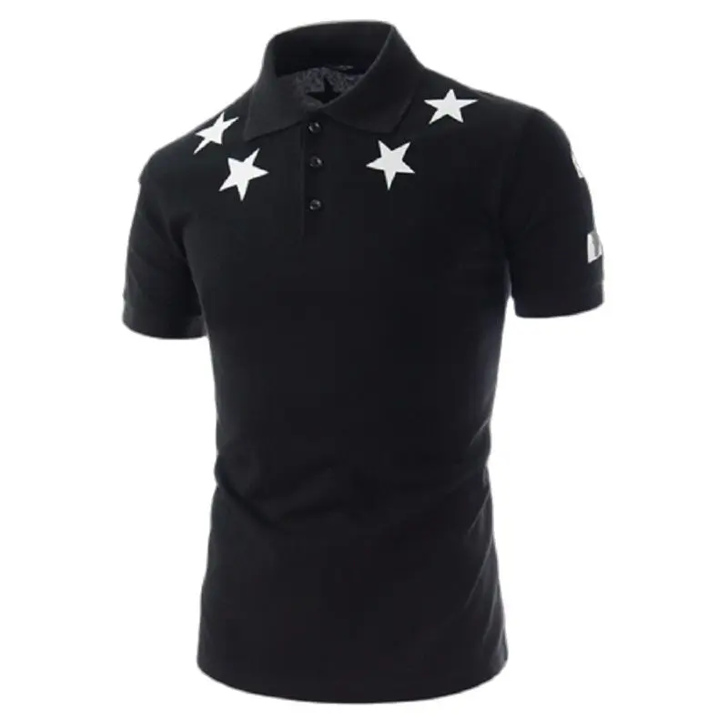2021 summer new simple personality pentagram print men's T-shirt, men fashion versatile POLO shirt
2021 summer new simple personality pentagram print men's T-shirt, men fashion versatile POLO shirt