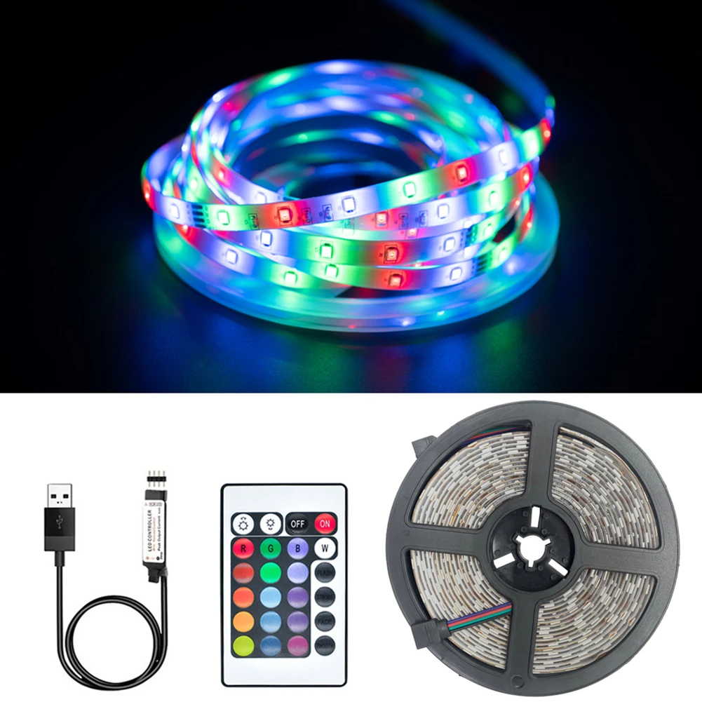 USB Colorful Light Strip RGB Lamp Remote Control Holiday Festival Party Bedroom Computer TV Backlight Decoration Light Belt
USB Colorful Light Strip RGB Lamp Remote Control Holiday Festival Party Bedroom Computer TV Backlight Decoration Light Belt
