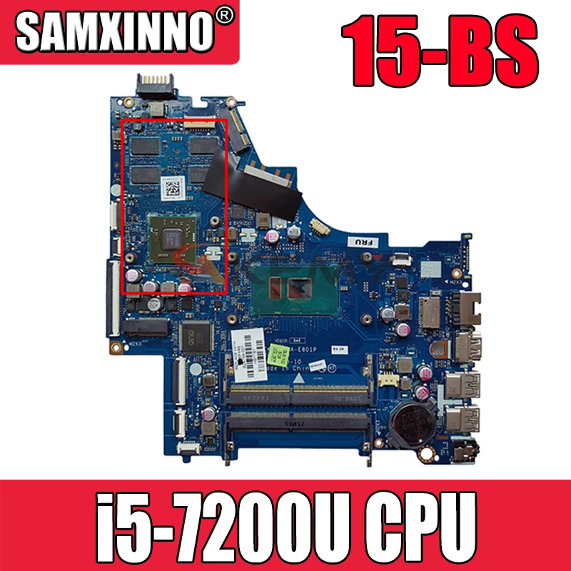 For HP 15-BS Laptop Motherboard 924756-001 924756-501 924756-601 LA-E801P With i5-7200U CPU DDR4 MB 100% Tested Fast Ship
For HP 15-BS Laptop Motherboard 924756-001 924756-501 924756-601 LA-E801P With i5-7200U CPU DDR4 MB 100% Tested Fast Ship