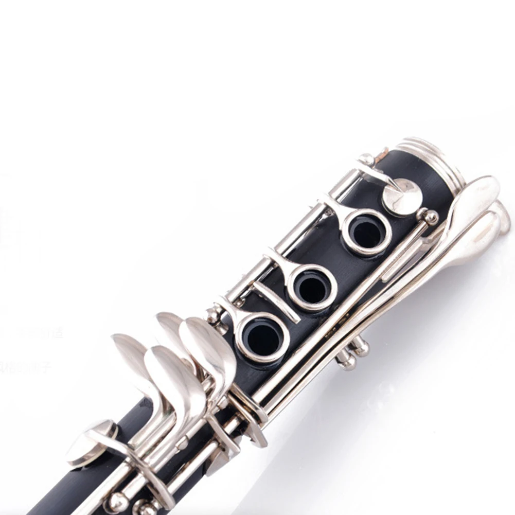 17 Keys Clarinet With Storage Box Gloves B Flat Musical Instruments Gift Mouthpiece Woodwind Student Screwdriver Soprano
17 Keys Clarinet With Storage Box Gloves B Flat Musical Instruments Gift Mouthpiece Woodwind Student Screwdriver Soprano