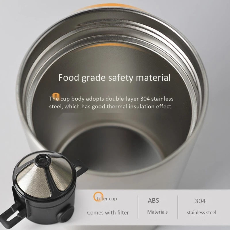 380Ml Portable Hand-Cup Coffee Insulation Cup Stainless Steel Travel Cup Insulation Hanging Ear Filter Drip
380Ml Portable Hand-Cup Coffee Insulation Cup Stainless Steel Travel Cup Insulation Hanging Ear Filter Drip