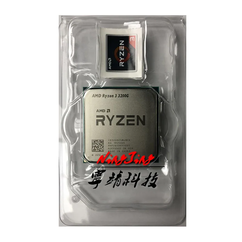 AMD Ryzen 3 3200G R3 6 ГГц четырехъядерный четырехпоточный процессор 65 Вт L3 = 4M YD3200C5M4MFH