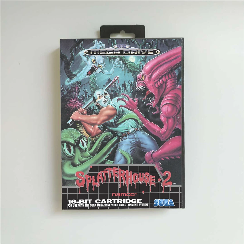 Чехол Splatterhouse для Megadrive Genesis Игровая приставка с коробкой 16 бит 2 евровилки |