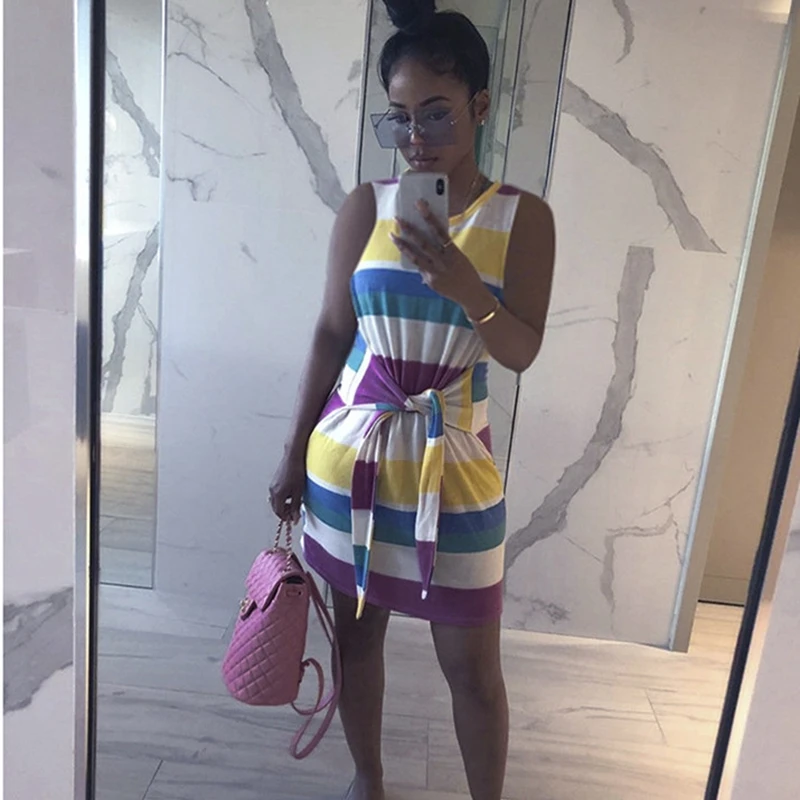 Women's Summer 2021 New Spring Casual Mixedcolor Dress Bandge O Neck High Waist Sweet Ladies Stripe Pencil Dress
Women's Summer 2021 New Spring Casual Mixedcolor Dress Bandge O Neck High Waist Sweet Ladies Stripe Pencil Dress