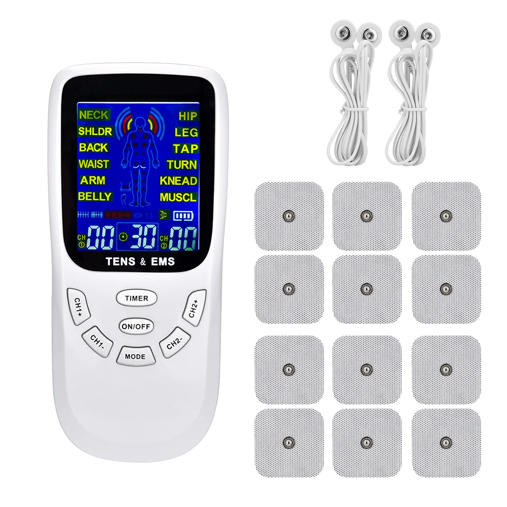12 Modes Low Frequency Physiotherapy TENS Machines EMS Unit Pulse Muscle Electroestimulador Pad Therapy Best Massager For Body
12 Modes Low Frequency Physiotherapy TENS Machines EMS Unit Pulse Muscle Electroestimulador Pad Therapy Best Massager For Body