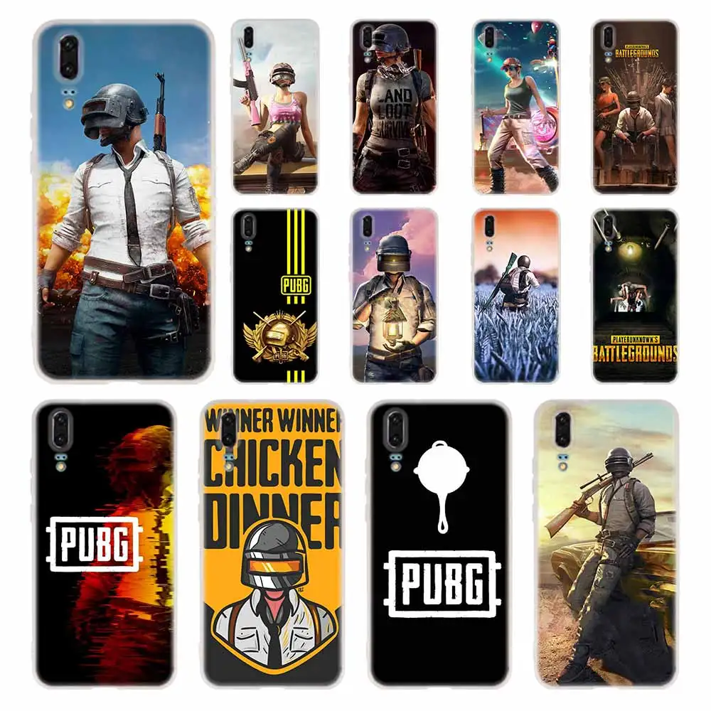 Мягкий силиконовый чехол Battlegrounds PUBG для телефона Huawei P50 P40 P30 P20 Pro Lite E P samrt Z 2019 2020 2021