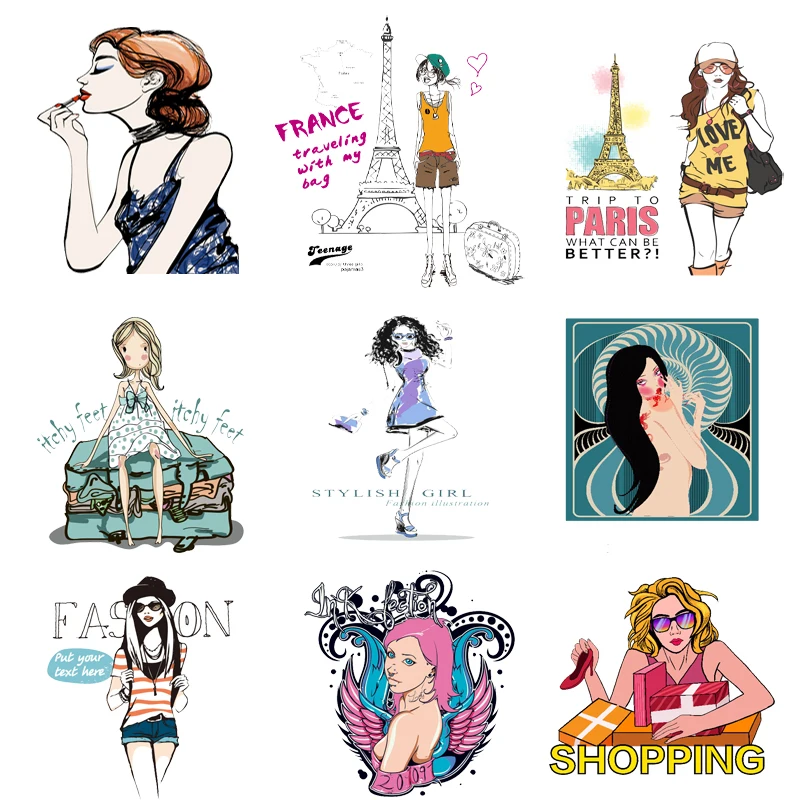 Iron on Transfer for Clothing Thermoadhesive Patches Heat Transfer Ironing Stickers Diy Girls Appliques Textile Vinyl Stripes J
Iron on Transfer for Clothing Thermoadhesive Patches Heat Transfer Ironing Stickers Diy Girls Appliques Textile Vinyl Stripes J