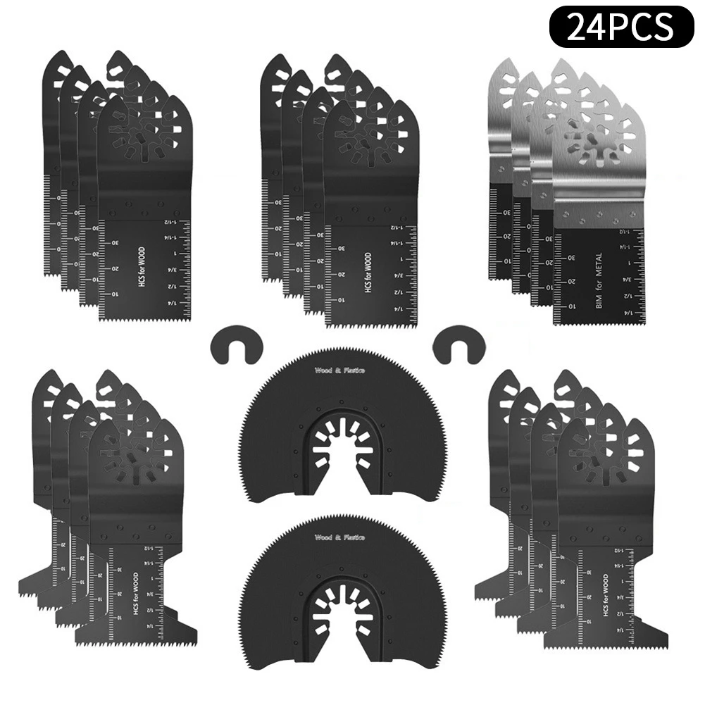 24pcs Metal Cutting Saw Blade Oscillating Saw Blades MultiTool Oscillating Saw Blades For Renovator Power Wood Cutting Tool Bits
24pcs Metal Cutting Saw Blade Oscillating Saw Blades MultiTool Oscillating Saw Blades For Renovator Power Wood Cutting Tool Bits