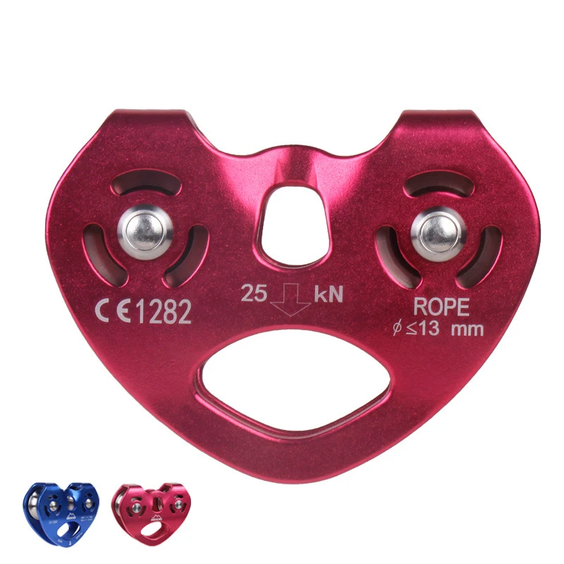7075Aviation material Ropeway pulley High quality Hoisting pulley Outdoor high altitude pulleys Double bearing 25/30KN
7075Aviation material Ropeway pulley High quality Hoisting pulley Outdoor high altitude pulleys Double bearing 25/30KN
