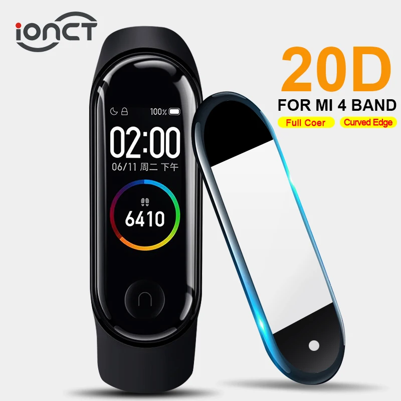 iONCT 20D защитное стекло для xiaomi mi Band 4 устойчивая к царапинам пленка band защита