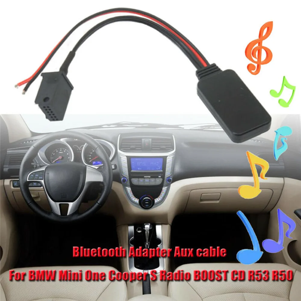 Автомобильный соединительный кабель Bluetooth, автомобильный 12-контактный модуль AUX для BMW Mini Cooper R50 R53 плата JC, адаптер Bluetooth
Автомобильный соединительный кабель Bluetooth, автомобильный 12-контактный модуль AUX для BMW Mini Cooper R50 R53 плата JC, адаптер Bluetooth