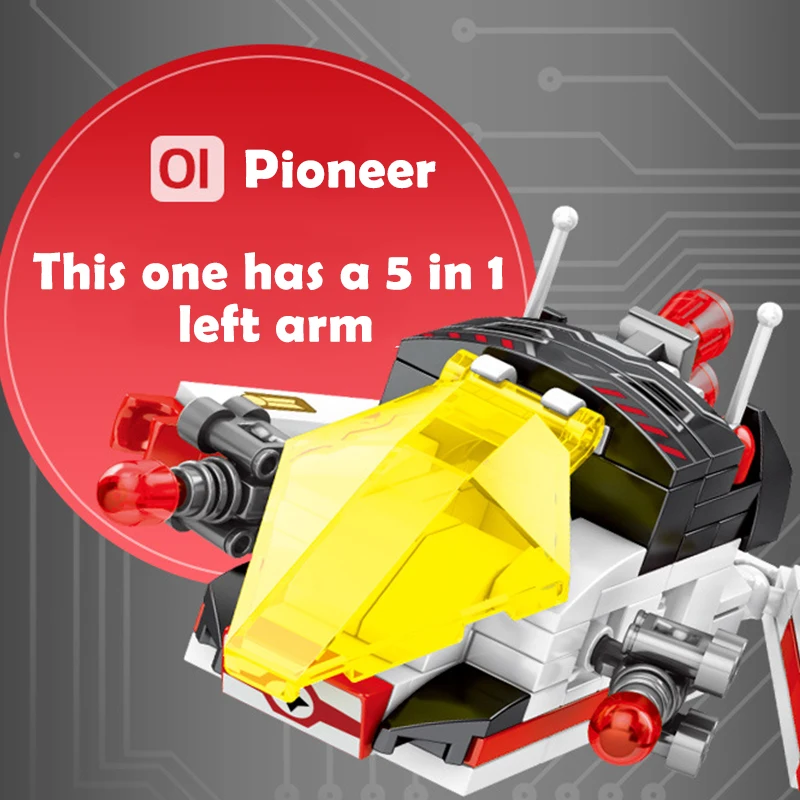 5 In 1 Mechanical Battle Deformation Robot Building Blocks Technical Car Helicopter City Police Figures Bricks Toys For Children
5 In 1 Mechanical Battle Deformation Robot Building Blocks Technical Car Helicopter City Police Figures Bricks Toys For Children