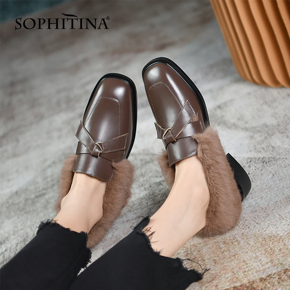 Женские плюшевые Лоферы SOPHITINA, толстая подошва, без застежки, теплая Повседневная универсальная обувь на плоской подошве, зимние лоферы, NO330
Женские плюшевые Лоферы SOPHITINA, толстая подошва, без застежки, теплая Повседневная универсальная обувь на плоской подошве, зимние лоферы, NO330