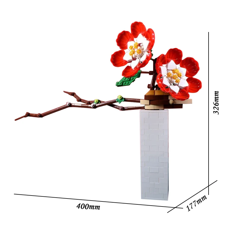 450Pcs Flowers Bouquets Potted Plants Building Blocks Plum Blossom Accessories Ornaments Model Bricks Kids Diy Toys Gifts
450Pcs Flowers Bouquets Potted Plants Building Blocks Plum Blossom Accessories Ornaments Model Bricks Kids Diy Toys Gifts