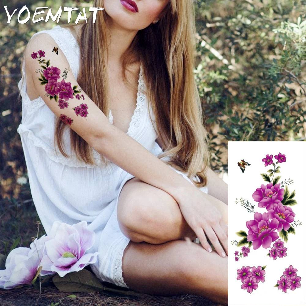 3D Sexy Rose Flowers Body Art Flash Henna Fake Tattoo Stickers Temporary Tattoos Waterproof Temporary Tattoo Women On Body Art
3D Sexy Rose Flowers Body Art Flash Henna Fake Tattoo Stickers Temporary Tattoos Waterproof Temporary Tattoo Women On Body Art