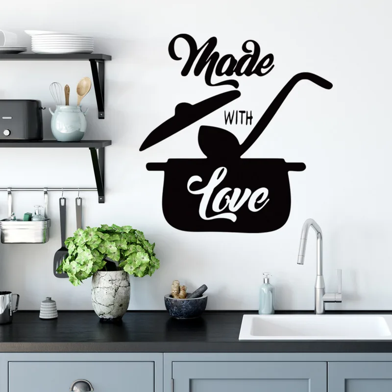 Wall Stickers Creative Phrases Pattern Self-Adhesive Stickers Living Room Restaurant Kitchen Decorative Wallpaper Home Decor
Wall Stickers Creative Phrases Pattern Self-Adhesive Stickers Living Room Restaurant Kitchen Decorative Wallpaper Home Decor
