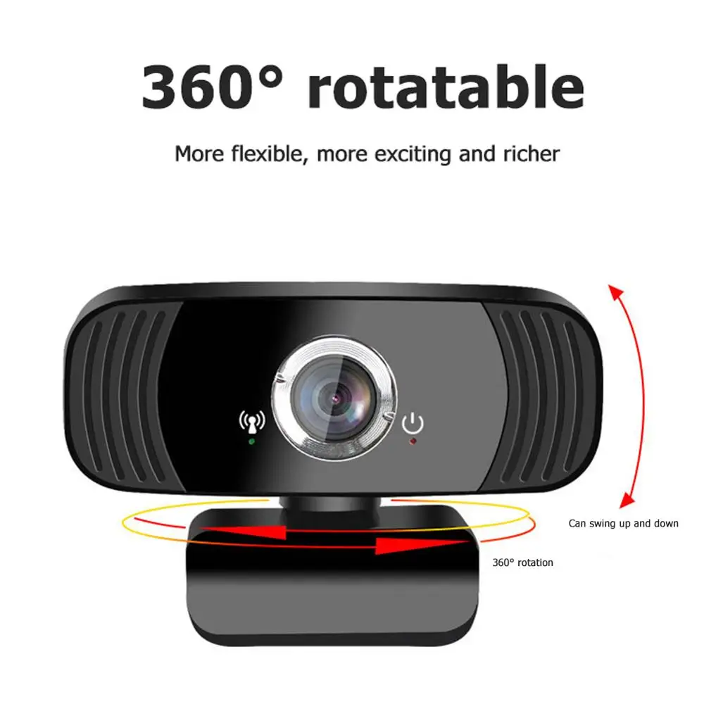 B3 Rotatabl HD Webcam USB Driver-Free Web Camera HD Webcam with Mic 1920x1080P for PC Computer Digital USB Video Recorder Camera
B3 Rotatabl HD Webcam USB Driver-Free Web Camera HD Webcam with Mic 1920x1080P for PC Computer Digital USB Video Recorder Camera