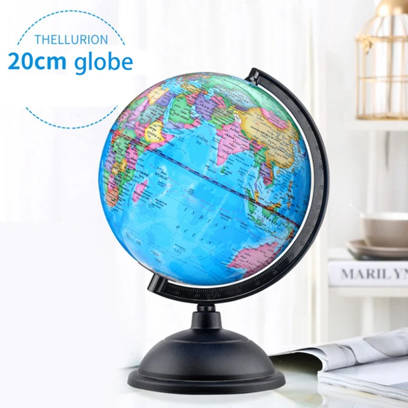 20CM World Globe Map Rotating Stand + LED Light World Earth Globe Map School Geography Educational Kids Exploring
20CM World Globe Map Rotating Stand + LED Light World Earth Globe Map School Geography Educational Kids Exploring