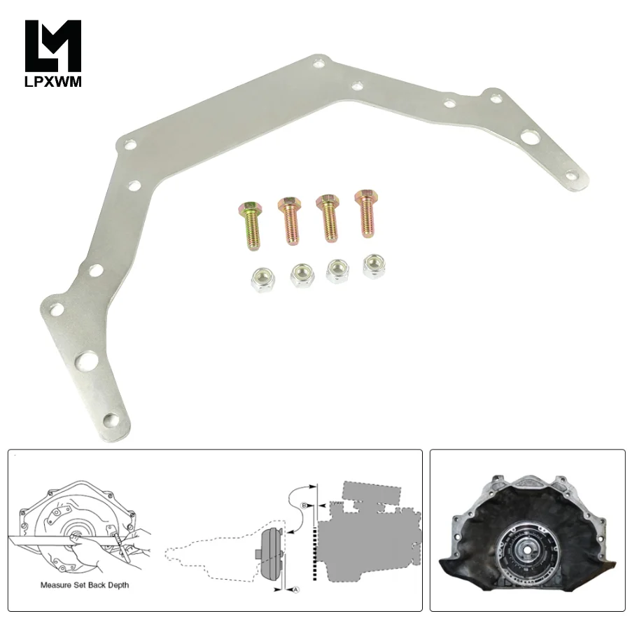 LPXWM - Transmission Adapter Plate For 1962-Up Chevy TH350 TH400 BOP-TO Silver GM Turbo-Hydramatic Transmission 700R/4
LPXWM - Transmission Adapter Plate For 1962-Up Chevy TH350 TH400 BOP-TO Silver GM Turbo-Hydramatic Transmission 700R/4