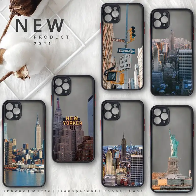 new york Phone Case For iphone 12 11 8 7 plus mini x xs xr pro max matte transparent cover
new york Phone Case For iphone 12 11 8 7 plus mini x xs xr pro max matte transparent cover