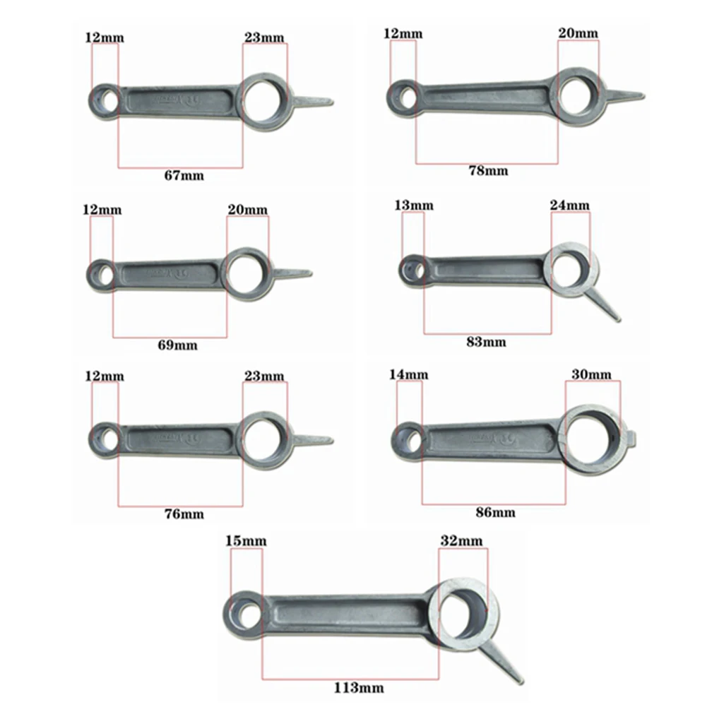 Silver Aluminum Alloy Air Compressor Connecting Link Rod 12×67×23 12×69×20 12×76×23 12×78×20 13×83×24 For Air Compressor
Silver Aluminum Alloy Air Compressor Connecting Link Rod 12×67×23 12×69×20 12×76×23 12×78×20 13×83×24 For Air Compressor