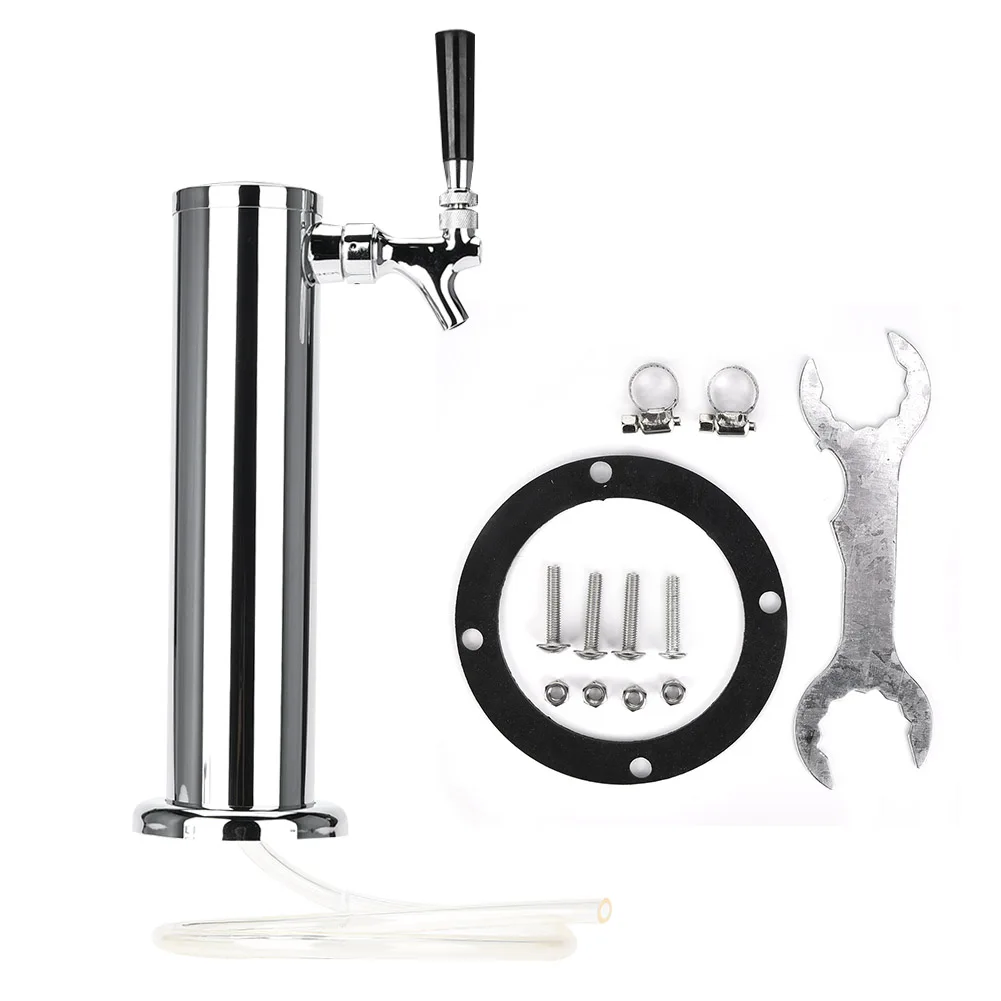 Single Chromed Tap Stainless Steel Beer Draft Tower Faucet Bar Homebrew for Kegerator
Single Chromed Tap Stainless Steel Beer Draft Tower Faucet Bar Homebrew for Kegerator