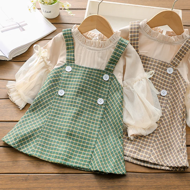 2021 Spring Autumn New Fashion Children's Lace Stitching Plaid Long Sleeve Casual Dress For Girls Dresses Kids Clothes 3-8 Years 
2021 Spring Autumn New Fashion Children's Lace Stitching Plaid Long Sleeve Casual Dress For Girls Dresses Kids Clothes 3-8 Years