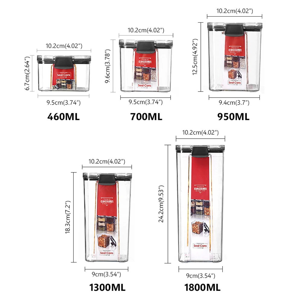 Sealed Cans Multigrain Grains Food Storage Container Airtight Pantry Pasta Box Refrigerator With Lid Cereal Kitchen Storage
Sealed Cans Multigrain Grains Food Storage Container Airtight Pantry Pasta Box Refrigerator With Lid Cereal Kitchen Storage