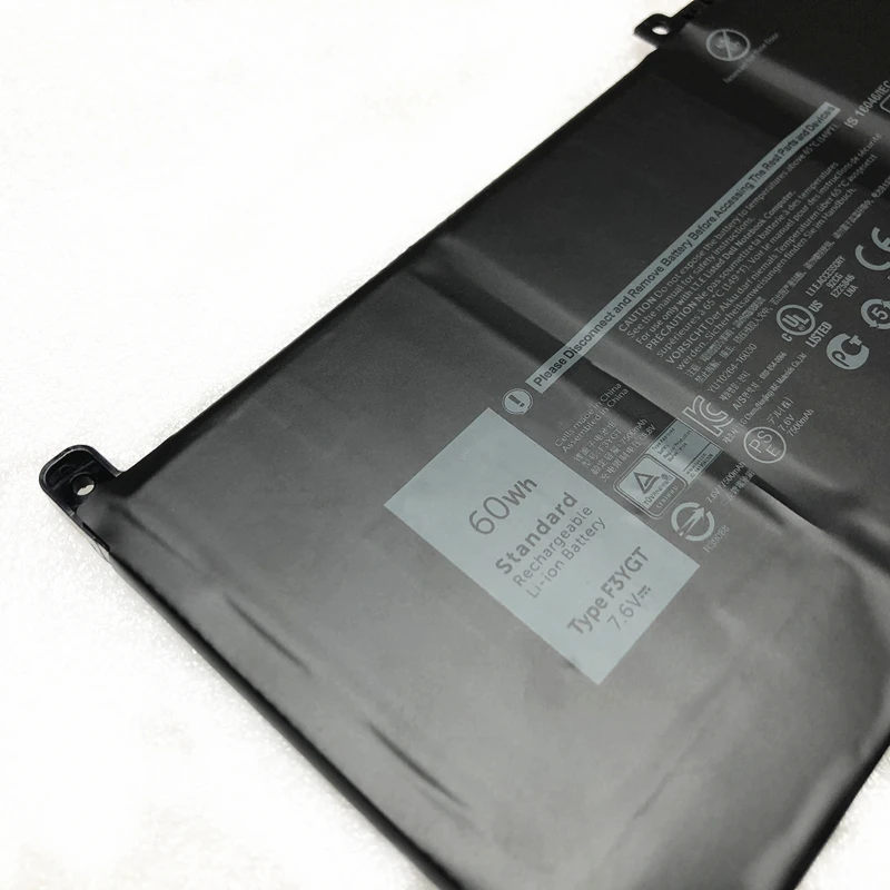 ONEVAN Genuine F3YGT Laptop Battery For DELL Latitude 12 7000 7280 7480 DM3WC 0DM3WC 2X39G 7.6V 60wh Original
ONEVAN Genuine F3YGT Laptop Battery For DELL Latitude 12 7000 7280 7480 DM3WC 0DM3WC 2X39G 7.6V 60wh Original