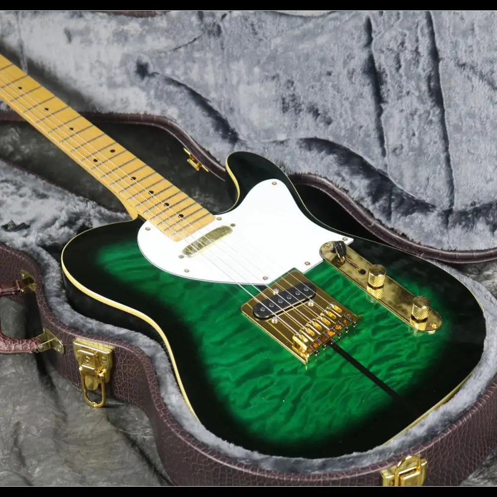 In Stock Fast Shipping TL Tuff Dog Electric Guitar Z-ZS1 Quilted Maple Top Green Color Fast Delivery Free Shipping
In Stock Fast Shipping TL Tuff Dog Electric Guitar Z-ZS1 Quilted Maple Top Green Color Fast Delivery Free Shipping