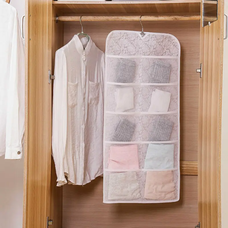 Dual Sided Wall Bag Underwear Storage Bags Closet Hanging Organizer with Pockets /BY
Dual Sided Wall Bag Underwear Storage Bags Closet Hanging Organizer with Pockets /BY